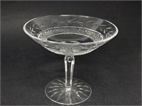 Vintage Glass Pedestal Dish