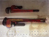 2 Pipe Wrenches 14 & 18