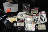 Various Cables & Phone Jacks