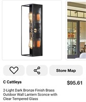 MSRP $95 Bronze Wall Sconce
