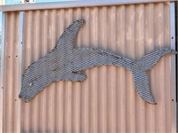 Metal Allot Dolphin Cut Out