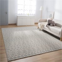 8x10 Area Rugs Woven High-Low Textured