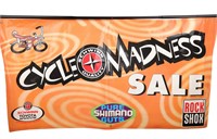 CYCLE MADNESS SALE VINYL BANNER