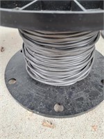 partial spool of phone line wire
