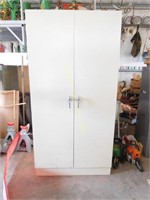 (3) 2-Door Metal Shop Upright Cabinets
