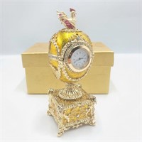 AKM Russian Faberge Egg Musical Replica Clock