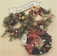 3pc Christmas Wreath Collection
