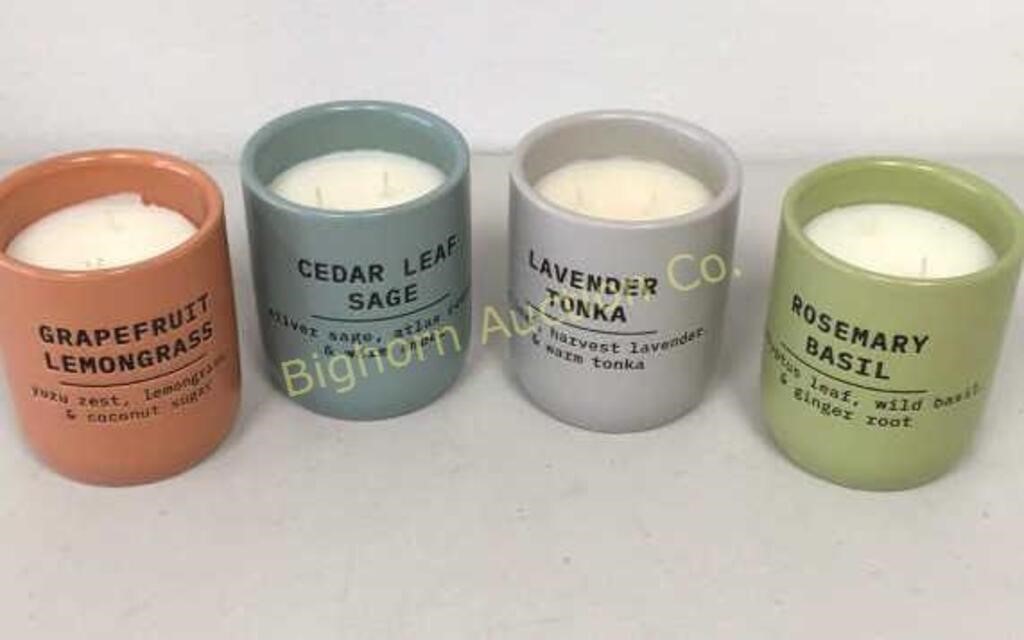 Bellevue Luxury Candles 4-10 oz Soy Candles