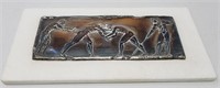 Antigone Filippaki Silver on marble 4" x 9"