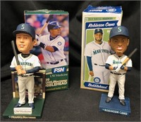 Franklin Gutierrez +Robinson Cano bobblehead dolls