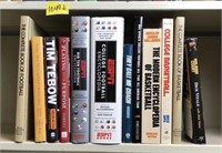 One Shelf of Books Sports Football Basketball