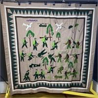 Embroidered Vietnamese Wall Art Blanket