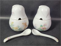 Elizabeth Arden Porcelain Pear Shaped Sugar Bowl