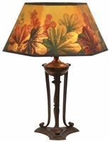 Pairpoint Reverse Painted Directoire Lamp