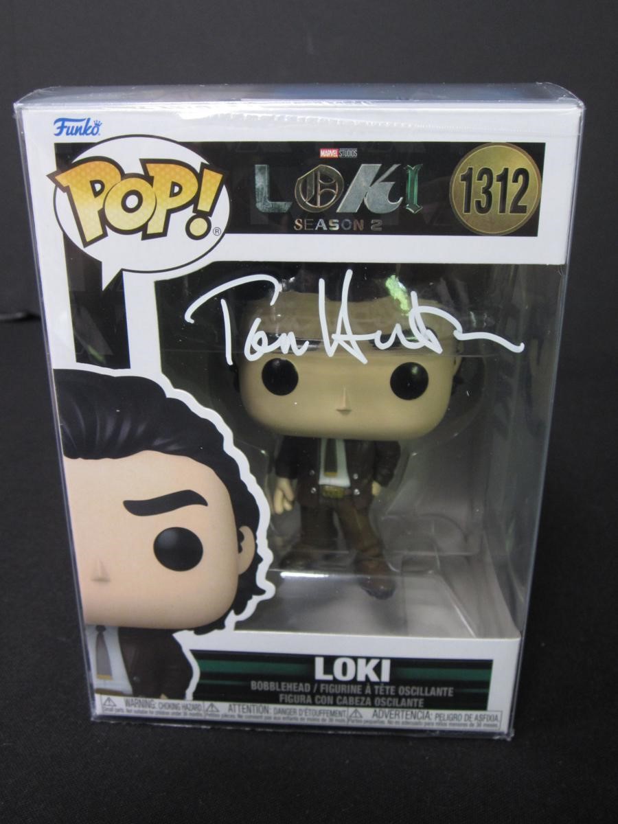 Tom Hiddleston Signed Funko Pop Heritage COA