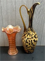 Glass Vase w/ Pitcher