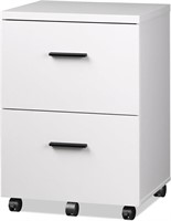 DEVAISE File Cabinet 15.7Dx18.1Wx25.6H  White
