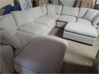Thomasville - 8 Piece Grey Fabric Sectional