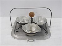 Silver Seal Condiment + Tray