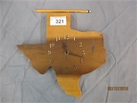 Handcrafted Texas Clock