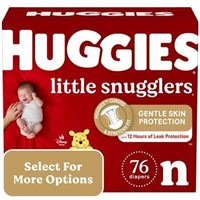 Huggies Snugglers Diapers  Newborn  76 Ct