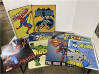 (10) Decorative Tin Signs Marvel Comics