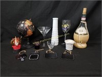 Mix Decor & Glassware - Mini World Globe, Glass