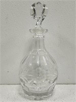 Gorgeous Etched Crystal Glass Decanter