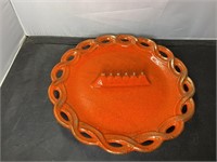 Vintage 12" Ceramic Ashtray