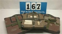 Vintage lot of military style boxes