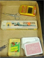 Dominoes, cards and misc
