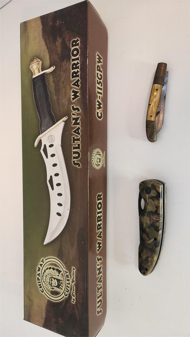 Sultan's Warrior Knife and pocket knives