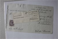 1886 Sold to Receipt w/ One Penny Stamp