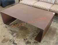 Large metal industrial style coffee table on