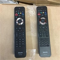 2 PCS PHILIPS TELEVISION REMOTE CONTROL