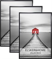 ELSKER&HOME 20x28 Frame, Picture Frame 3 Pack Blac