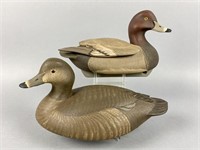 Marv Meyer Pair of Redhead Duck Decoys,