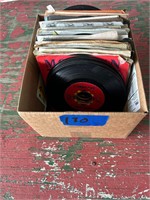 box of 45 rpm records