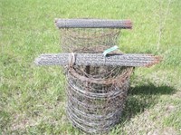 (2) Used Woven Wire Rolls &  2 Balls of Wire