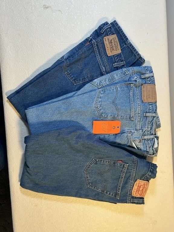 (3)Levi Strauss Jeans 36X32