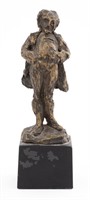 After Daumier, The Scoffer, Bronze Sculpture