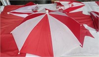 Four Canada Day Umbrella Hats With Flag