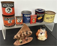 Vintage Tins & Pipes See Photos for Details