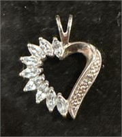 sterling silver heart pendant