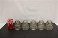 5 Vintage Whitehall Tatum & Armstrong Insulators