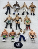 (JT) 11 WWE & WWF Action Figures including WWF