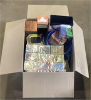 (JT) Box of Empty Pokémon Boxes, Tins, Ect., S