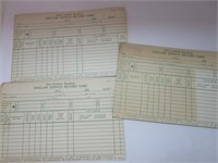 Sinclair Gas Service Record cards