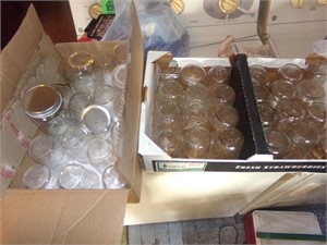 2 boxes of jelly jars
