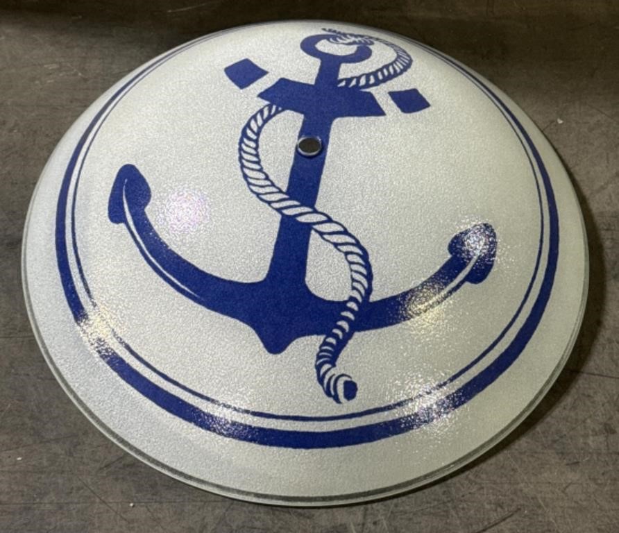 (E) 1940’s Nautical Light Cover Sailor or Sailing